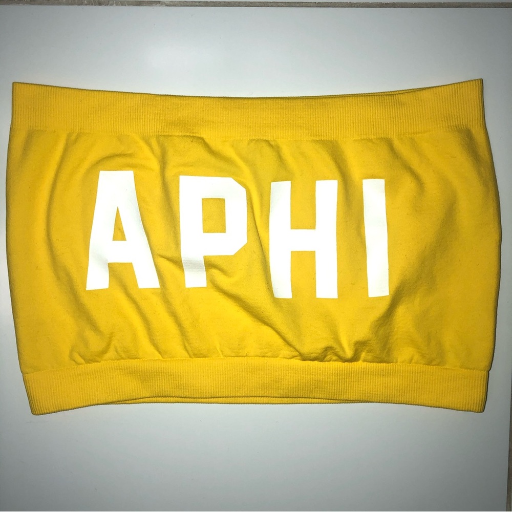 USC Alpha Phi Yellow Sorority Bandeau Top
